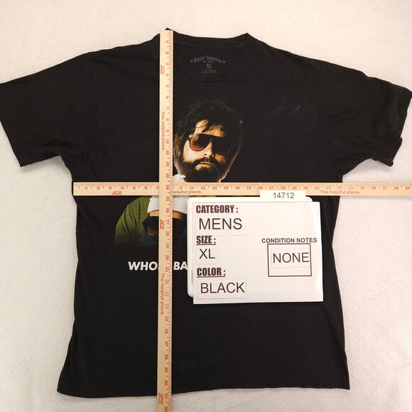 Ripple Junction The Hangover Movie Crew Neck T Shirt Mens Size XL Black - Picture 5 of 9